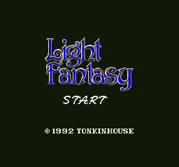 Light Fantasy (Japan) Title Screen